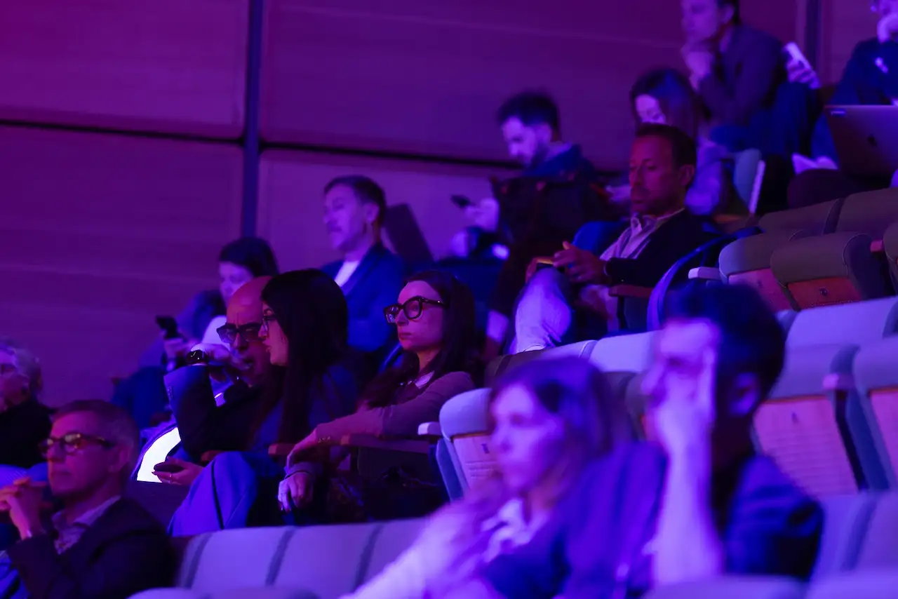 The audience during a talk