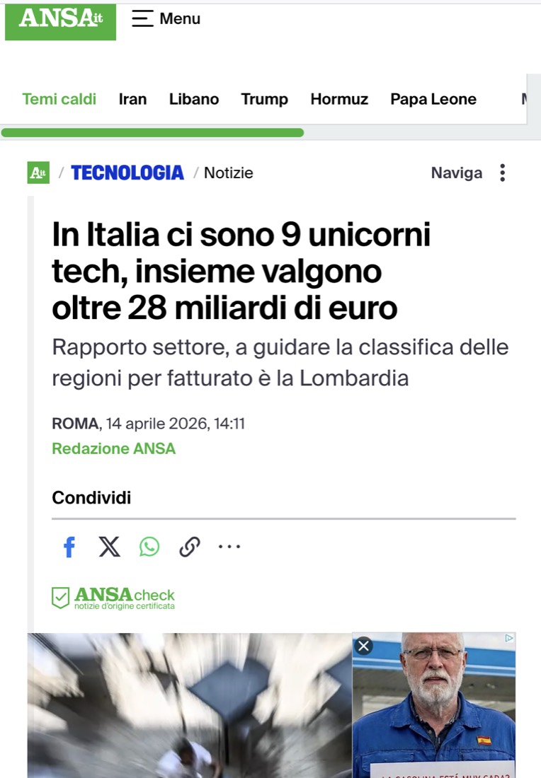 ANSA, 14 April 2026