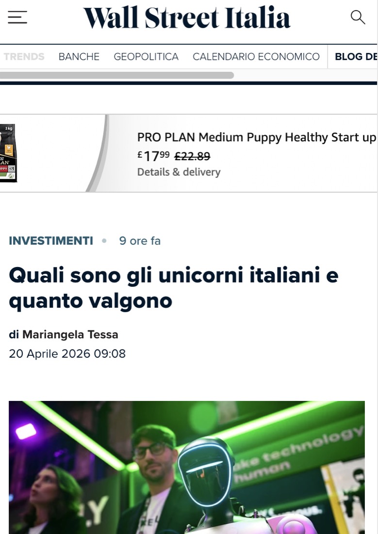 Wall Street Italia, 20 April 2026